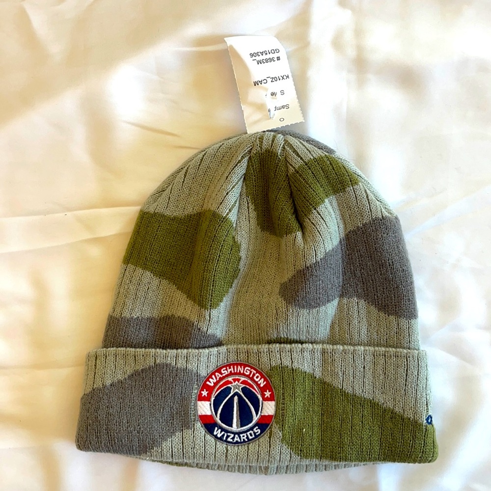 Rare Sample hat Washington Wizards Adidas one size fits all knit cap